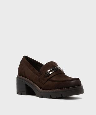 Mocassins avec bijou métallique sur semelle crantée femme - Valentina Baldano vue2 - VALENTINA BALDA - GEMO