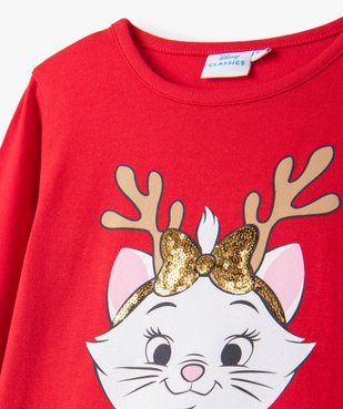 Tee-shirt fille à manches longues thème Noël - Disney vue4 - DISNEY DTR - GEMO
