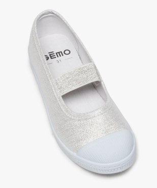 Tennis fille en toile façon ballerines à bout renforcé vue5 - GEMO (ENFANT) - GEMO