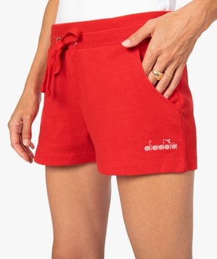 Short de sport femme en maille extensible - Diadora vue2 - DIADORA - GEMO