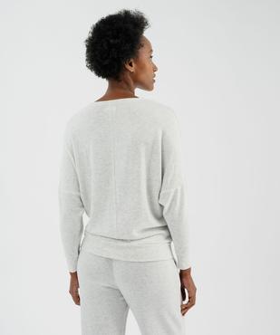Haut de pyjama à manches chauve-souris femme vue13 - GEMO 4G FEMME - GEMO