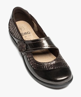 Chaussures confort femme en matière scintillante vue5 - GEMO (CONFORT) - GEMO