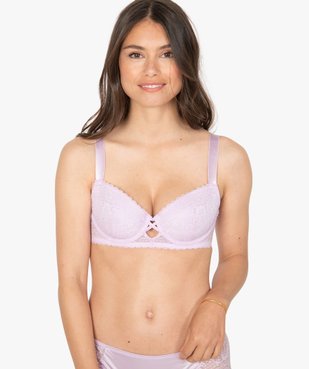 Soutien-gorge femme corbeille en dentelle et larges bretelles vue1 - GEMO(HOMWR FEM) - GEMO