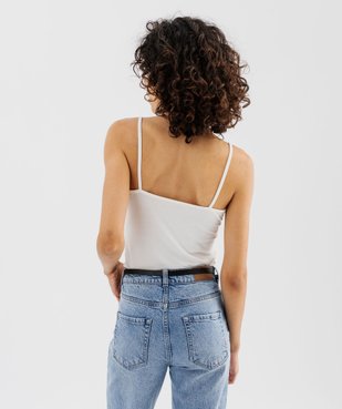 Débardeur uni à fines bretelles femme vue10 - GEMO(FEMME PAP) - GEMO