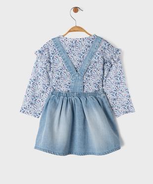 Ensemble 2 pièces bébé fille : tee-shirt et jupe à bretelles - LuluCastagnette vue5 - LULU CASTAGNETTE GEMO FOR GOOD - GEMO