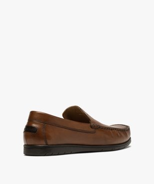Mocassins homme unis en cuir – Pierre Cardin vue4 - PIERRE CARDIN D - GEMO