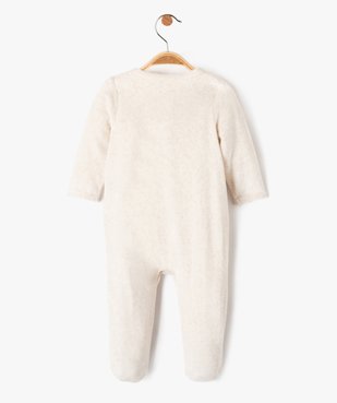 Pyjama bébé en velours motif renard vue4 - GEMO(BEBE DEBT) - GEMO
