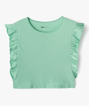 Tee-shirt fille avec volants sur les côtés vue1 - GEMO (ENFANT) - GEMO
