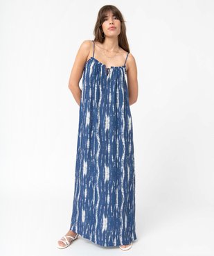 Robe femme longue à bretelles fines vue1 - GEMO(FEMME PAP) - GEMO