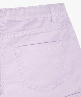 Short fille en coton extensible avec revers cousus vue3 - Nikesneakers (JUNIOR) - Nikesneakers