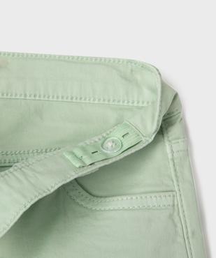 Short en coton stretch avec revers fille vue2 - GEMO (JUNIOR) - GEMO