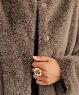 Manteau court en fourrure imitation femme vue5 - GEMO 4G FEMME - GEMO