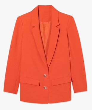 Veste blazer femme fermeture 2 boutons vue4 - GEMO(FEMME PAP) - GEMO