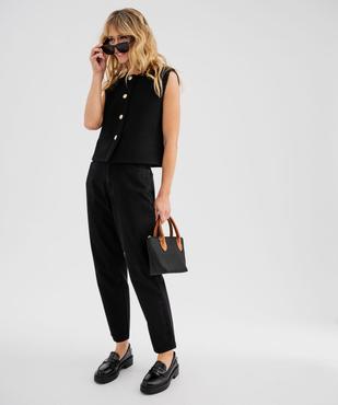 Jean mom taille haute femme vue8 - GEMO(FEMME PAP) - GEMO