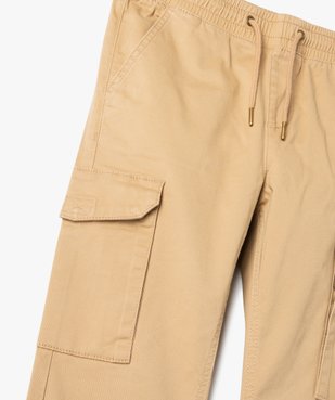 Pantalon en toile coupe jogger slim garçon vue3 - GEMO 4G GARCON - GEMO