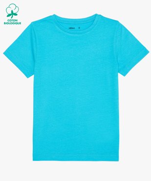 Tee-shirt garçon uni à manches courtes vue1 - GEMO C4G GARCON - GEMO