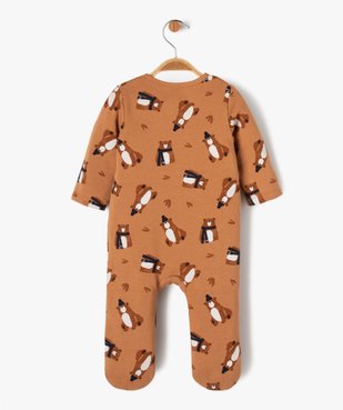Pyjama dors-bien zippé intérieur molletonné bébé vue3 - GEMO(BB COUCHE) - GEMO