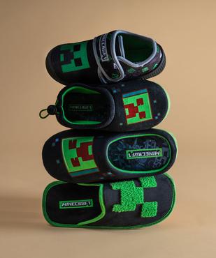 Chaussons mules en velours imprimés garçon - Minecraft vue6 - MINECRAFT - GEMO