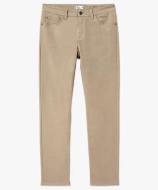 Pantalon en coton coupe Slim homme vue4 - GEMO 4G HOMME - GEMO