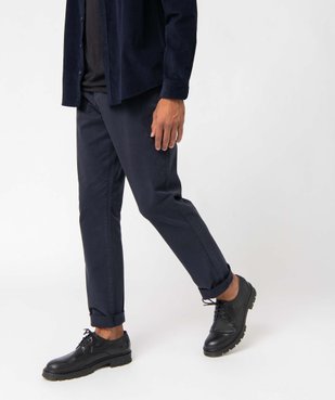 Pantalon chino en coton stretch homme vue1 - GEMO 4G HOMME - GEMO