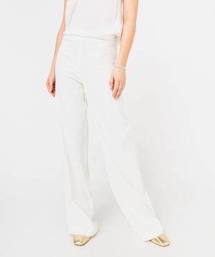 Pantalon de tailleur fluide avec pli marqué femme vue1 - GEMO(FEMME PAP) - GEMO