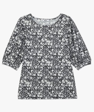 Tee-shirt femme à motifs fleuris à manches bouffantes vue4 - GEMO(FEMME PAP) - GEMO