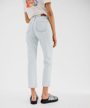 Jean 7/8ème coupe Straight taille haute femme vue3 - GEMO 4G FEMME - GEMO