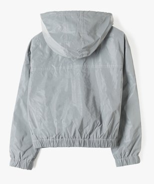 Blouson fille coupe-vent pailleté coupe courte vue4 - GEMO (JUNIOR) - GEMO