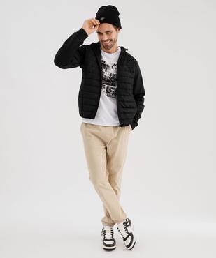 Sweat zippé à capuche intérieur polaire homme vue4 - GEMO (HOMME) - GEMO