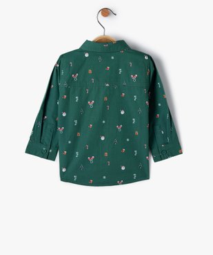 Chemise bébé garçon à motifs de Noël avec noeud papillon amovible vue4 - GEMO(BEBE DEBT) - GEMO