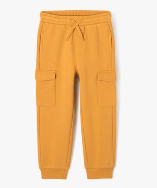 Pantalon de jogging molletonné avec poches à rabat garçon vue1 - GEMO (ENFANT) - GEMO