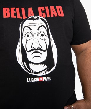 Tee-shirt homme imprimé - La Casa de Papel vue5 - CASADEPAPEL - GEMO