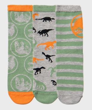 Chaussettes motifs dinosaures garçon (lot de 3) - Jurassic World vue1 - JURASSIC - GEMO