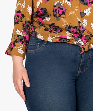 Jean femme grande taille extensible coupe Slim vue2 - GEMO (G TAILLE) - GEMO