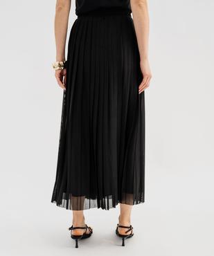 Jupe plissée en maille résille fluide femme vue3 - GEMO(FEMME PAP) - GEMO