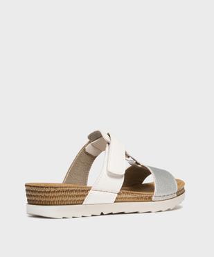 Sandales mules confort avec semelle compensée femme vue4 - G'FLEX - GEMO