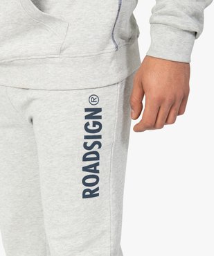 Pantalon de jogging homme en maille imprimée - Roadsign vue2 - ROADSIGN - GEMO