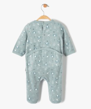 Pyjama bébé pont-dos en velours à motif cosmos - Petit Béguin vue4 - PETIT BEGUIN - GEMO