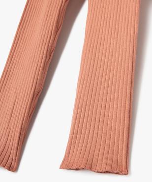 Pantalon leggings en maille côtelée fille vue2 - GEMO 4G FILLE - GEMO