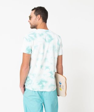 Tee-shirt à manches courtes coloris tie and dye homme vue3 - GEMO (HOMME) - GEMO