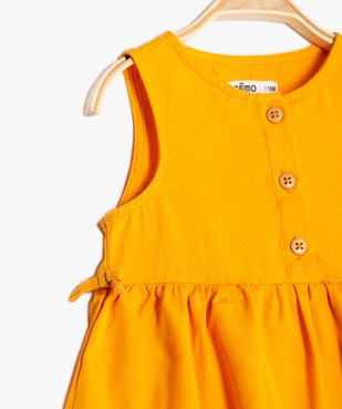 Robe bébé fille sans manches en Lyocell vue2 - GEMO (ENFANT) - GEMO