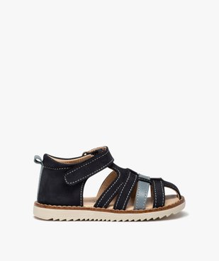 Sandales bébé garçon en cuir à bout fermé – NA! vue1 - NA! - GEMO