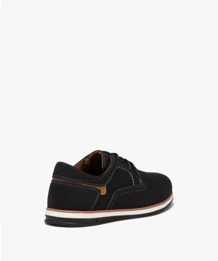 Derbies garçon unis à lacets avec semelle à liseré vue4 - GEMO (ENFANT) - GEMO