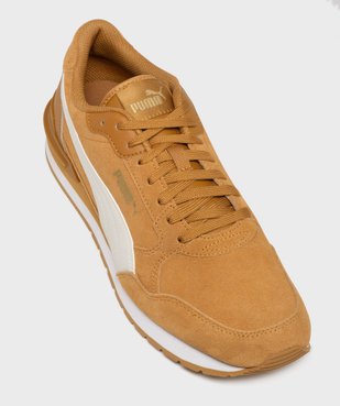 Baskets basses ST Runner V4 en cuir suédé homme - Puma vue5 - PUMA - GEMO