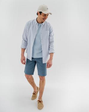 Bermuda chino coupe regular en coton stretch homme vue4 - GEMO 4G HOMME - GEMO