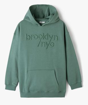 Sweat à capuche avec motif garçon vue3 - GEMO (JUNIOR) - GEMO