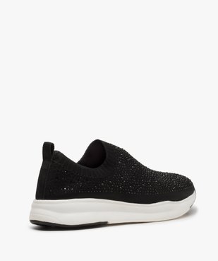 Baskets femme sans lacets à strass vue4 - GEMO (SPORTSWR) - GEMO