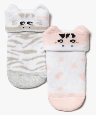 Socquettes bébé intérieur bouclette (lot de 2) – LuluCastagnette vue1 - GEMO 4G BEBE - GEMO