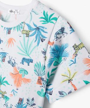 Pyjashort à motifs de la jungle garçon vue3 - GEMO 4G GARCON - GEMO