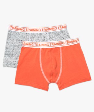 Lot de 2 boxers en coton stretch vue1 - GEMO (JUNIOR) - GEMO